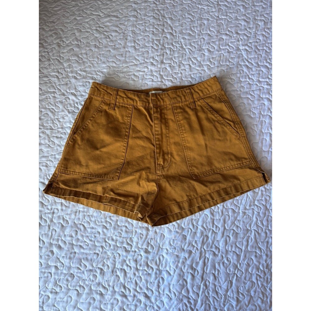 Forever 21 Mustard Yellow Chino Pocket Shorts size 27